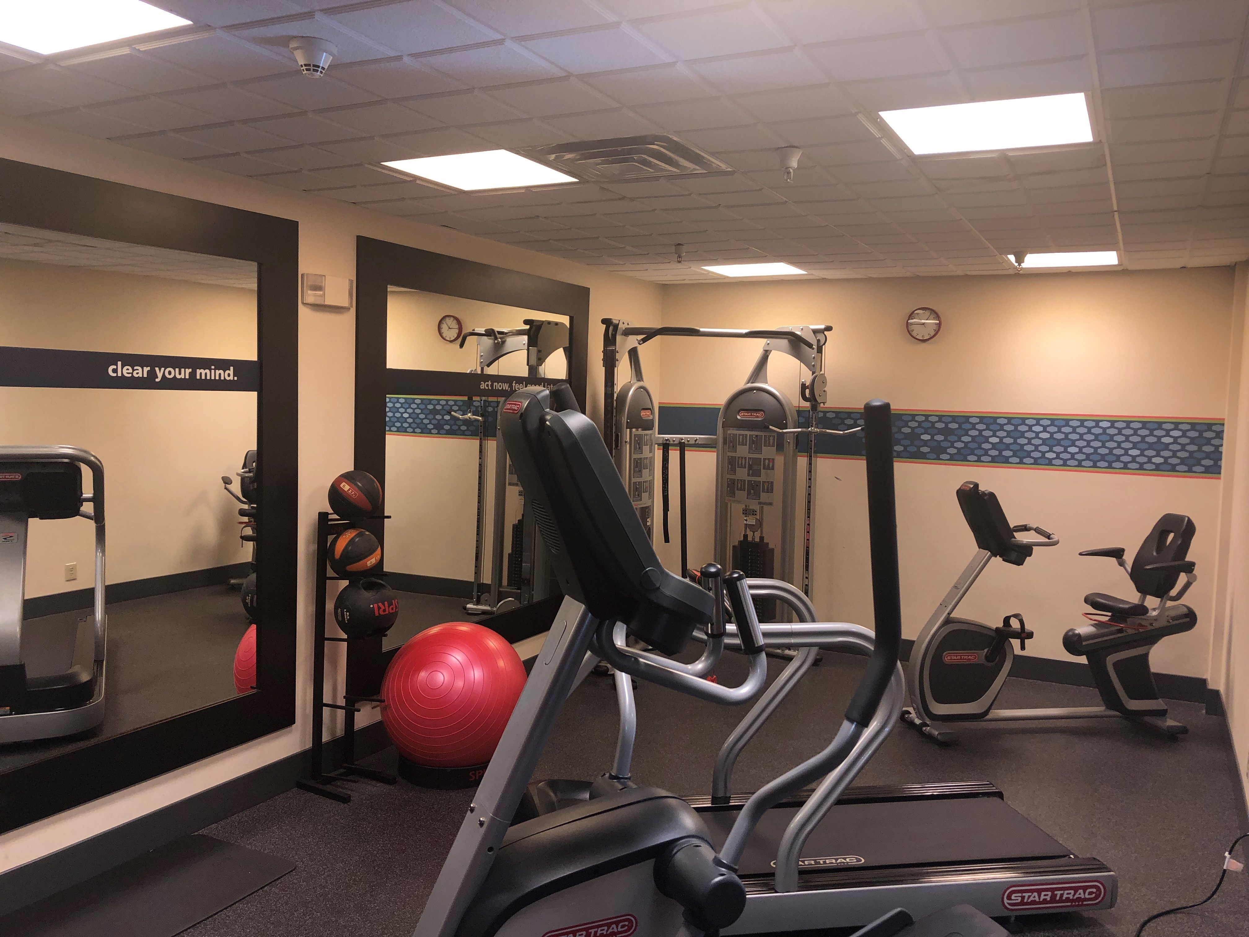 Fitness Center with Treadmill, Cycle Machine and Weight Machine