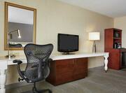 Double Bed Guest Room Wet Bar, Work Desk and Television