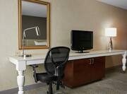Executive King Bed Guest Room with Work Desk and Television