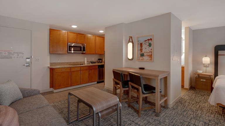 Suite Living Area With Kitchen