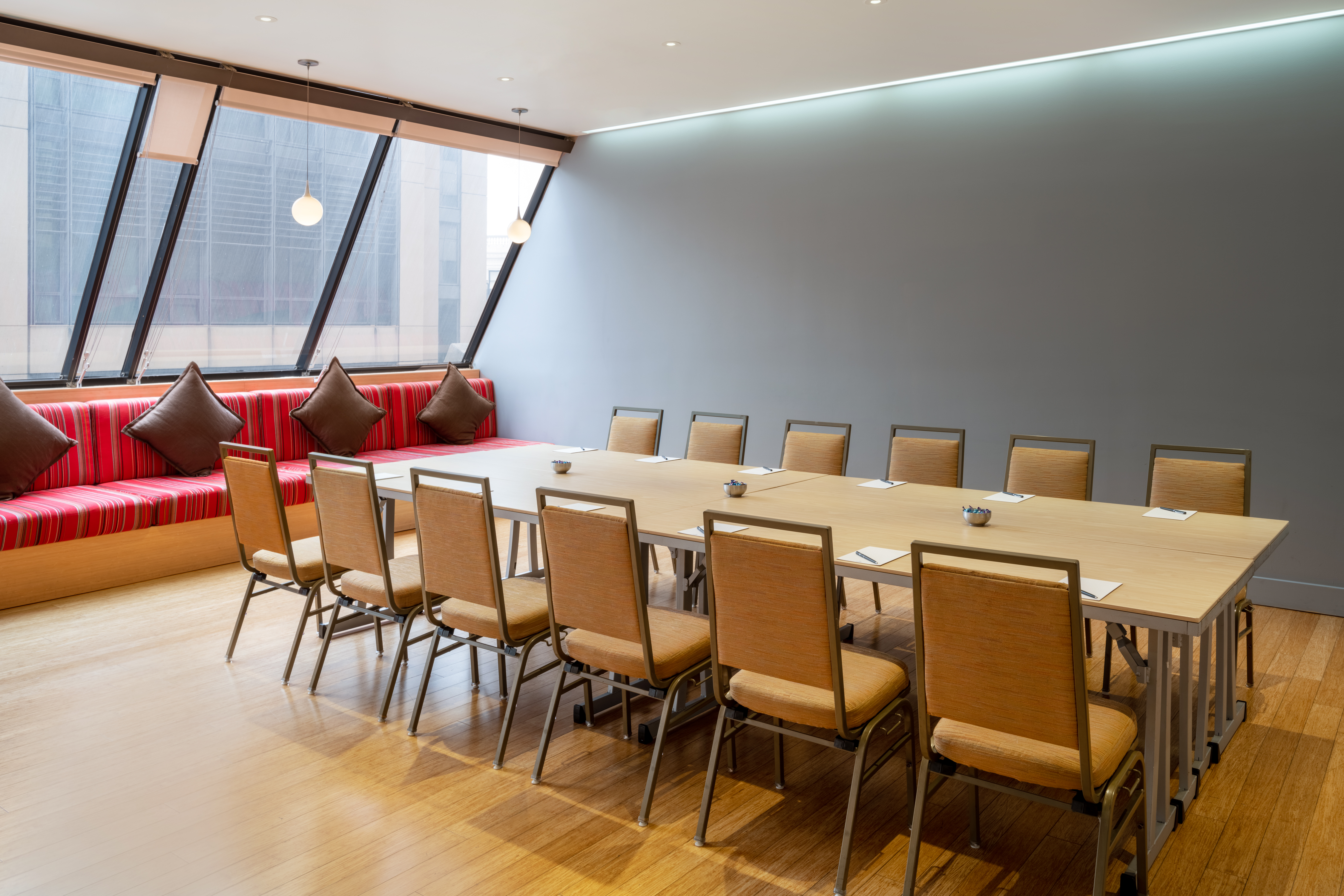 meeting room with conference table and chairs