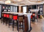 Hampton Inn & Suites San Francisco-Burlingame-Airport South Hotel, CA - Dining Area Bar Seats