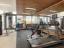 In-house fitness center with ample equipment