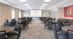 Meeting Room with Round Table Setup