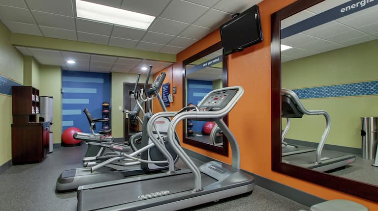 Fitness Center with Treadmill and Elliptical Machine