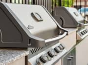 Convenient on-site outdoor BBQ grills for guests to use.