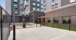 Convenient outdoor sport court for guests to enjoy.
