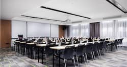 Meeting room with classroom layout