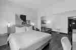 1 cama king-size com sofá-cama
