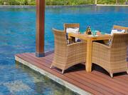 Armchairs and Table on Pool Deck Area
