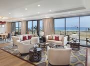 Presidential Suite Lounge Area with Sofas, Armchairs and Coffee Table