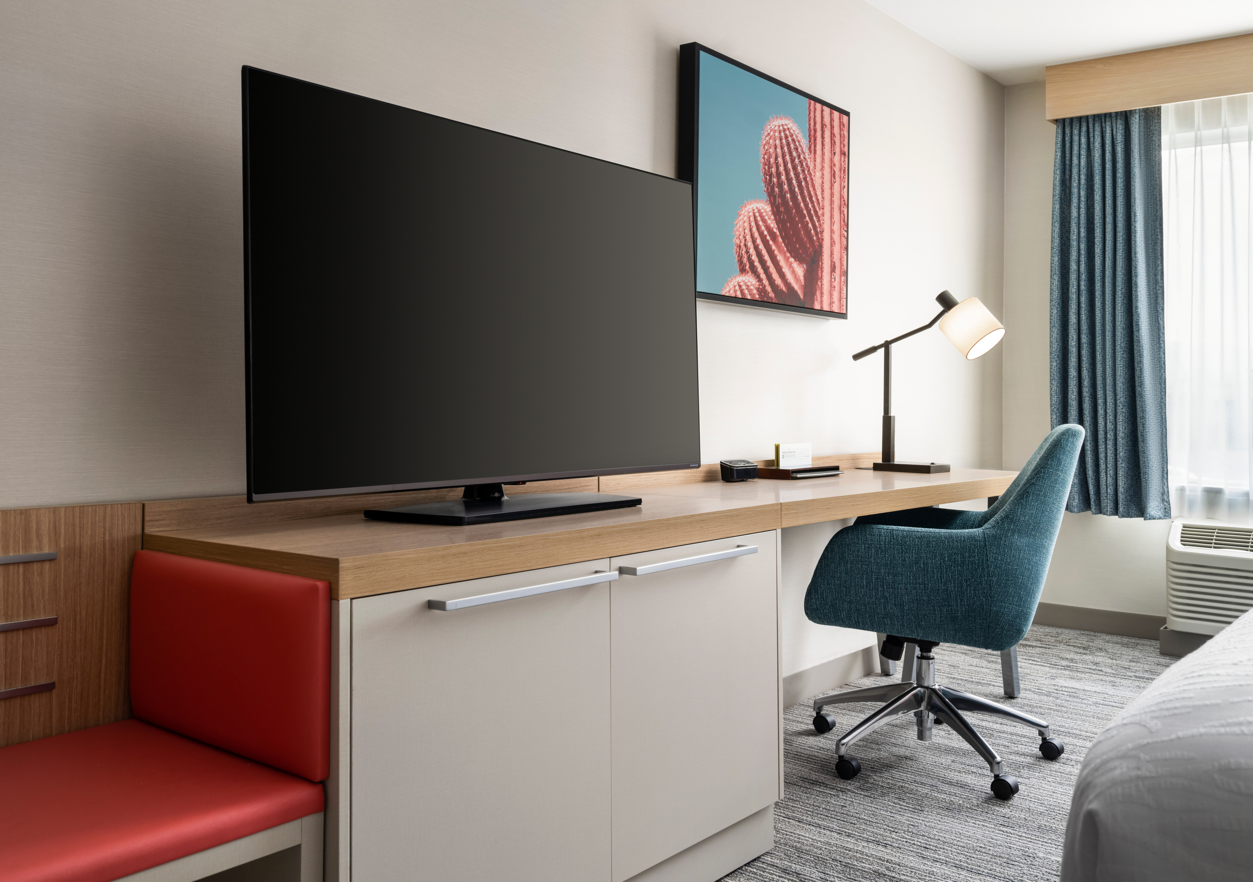 Standard Guest Room HDTV and Work Desk