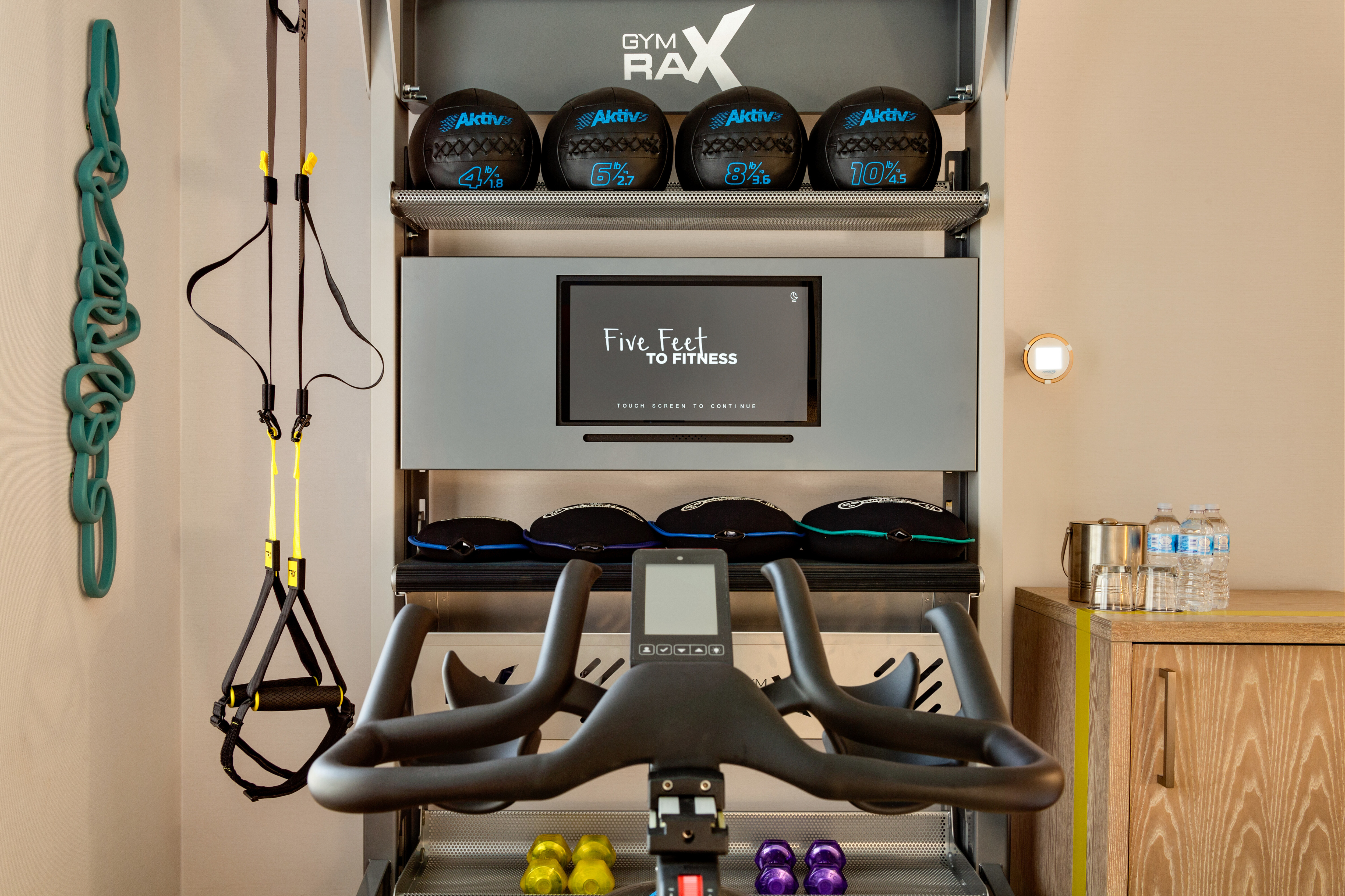Fitness Area in Hotel Guest Room
