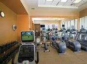 Fitness Center with Recumbent Bikes and Treadmills 