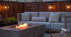 Secco Outside Seating with FirePit