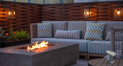 Secco Outside Seating with FirePit