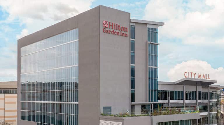 Vue aérienne de l'extérieur de l'hôtel