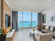 1 King 2 Room Oceanfront Suite with Balcony
