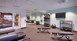 Fitness center with benches