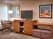 Desk and TV Area