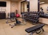 Fitness Center with Dumbbell Rack and Weight Bench