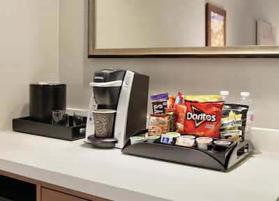 Snacks and Coffee on Premium Suite Counter Area