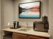 King Deluxe Evolution Suite Wet Bar Area with Microwave Minifridge and Coffee Machine