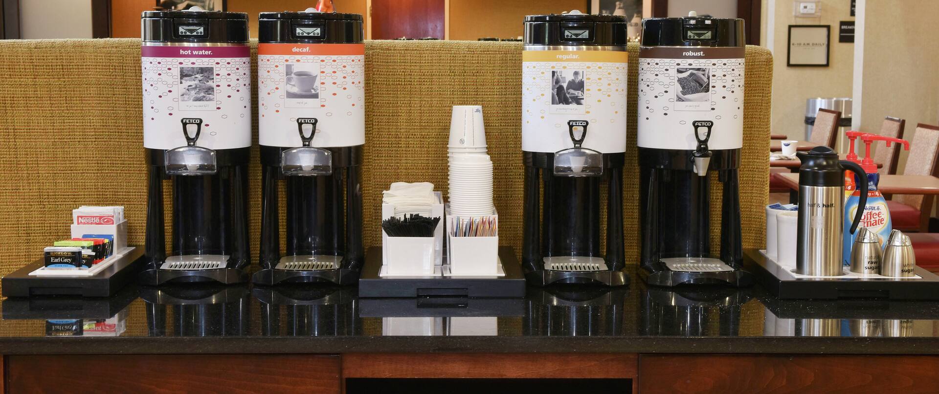 Complimentary Coffee and Tea Station