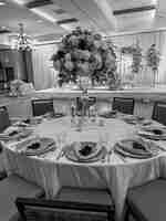 大宴会厅设有大型圆桌