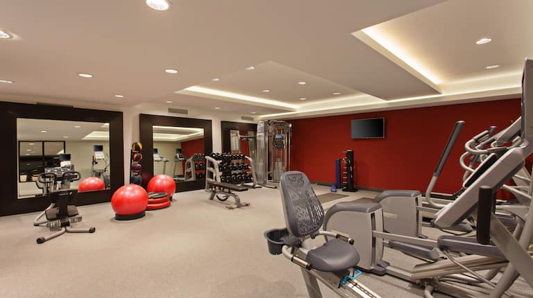 Fitness Room Weights and Machines