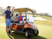 Couple With Golf Cart