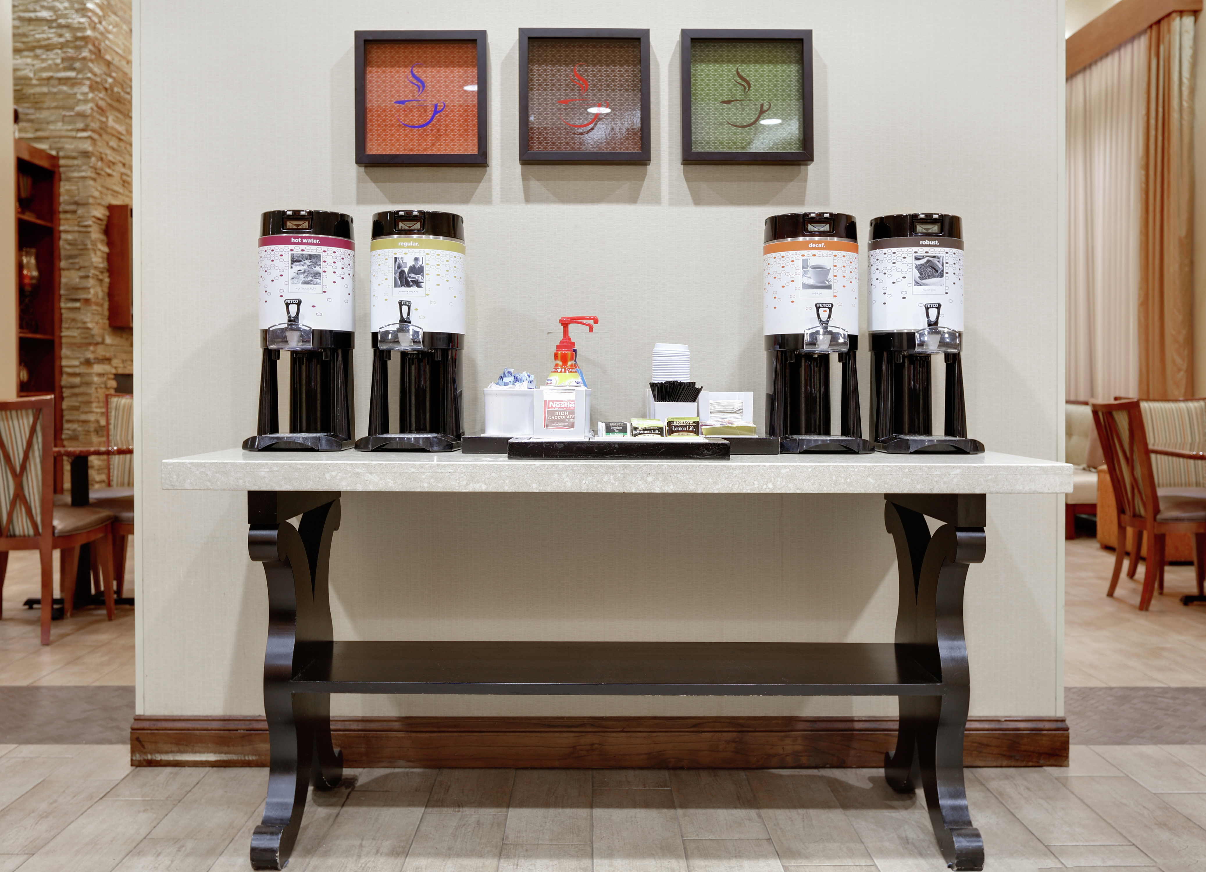 Coffee Station In Lobby 