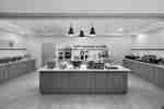 Hotel self-service breakfast area 