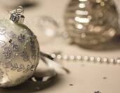 Silver Holiday Ornaments