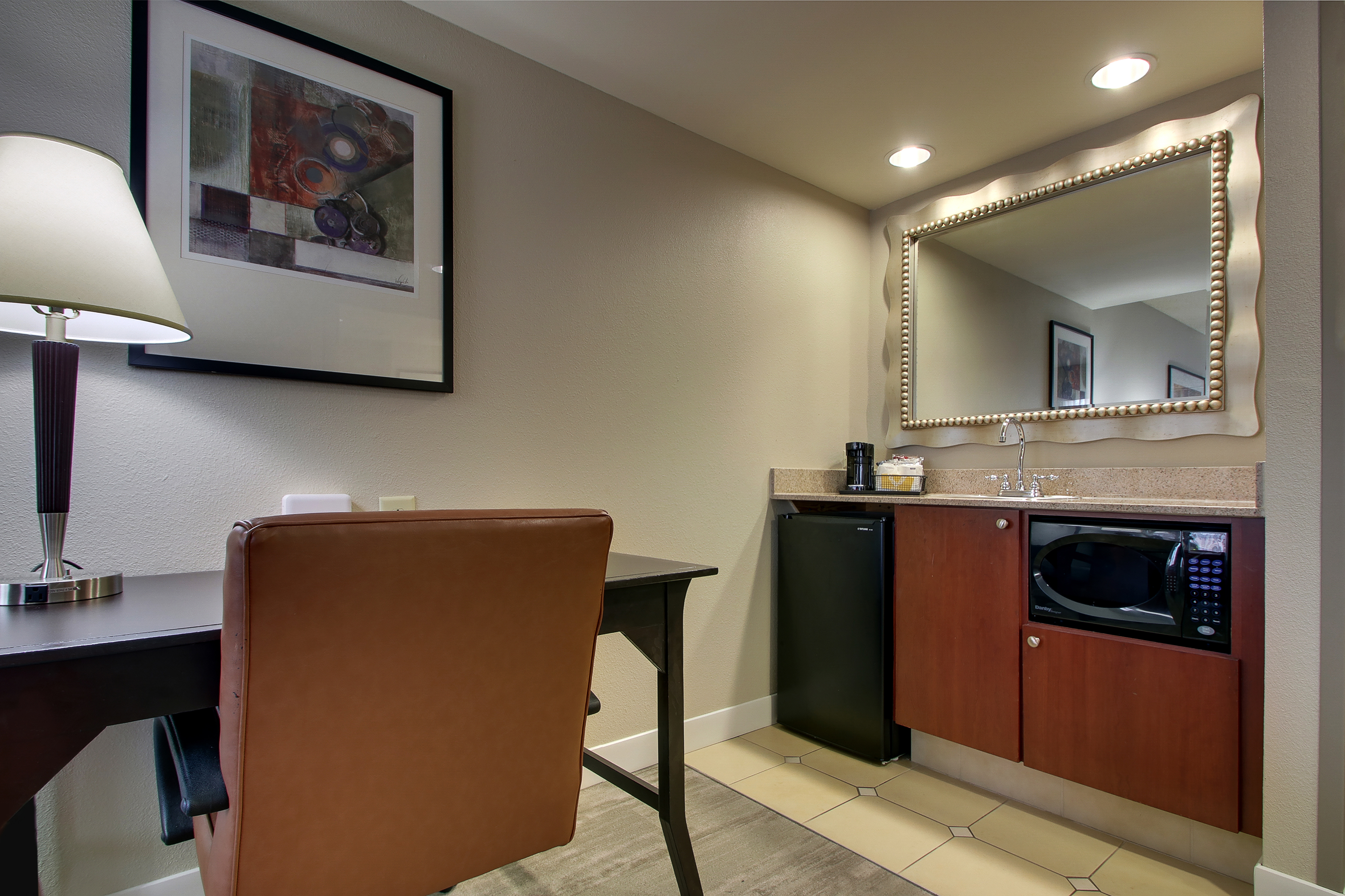Guest Suite with Work Desk and Wetbar