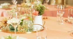Table setup with decoration