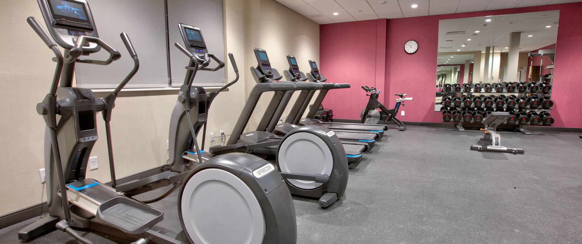 Fitness Center With Cardio Equipment 