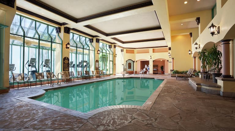 Indoor Pool and Lounge Area