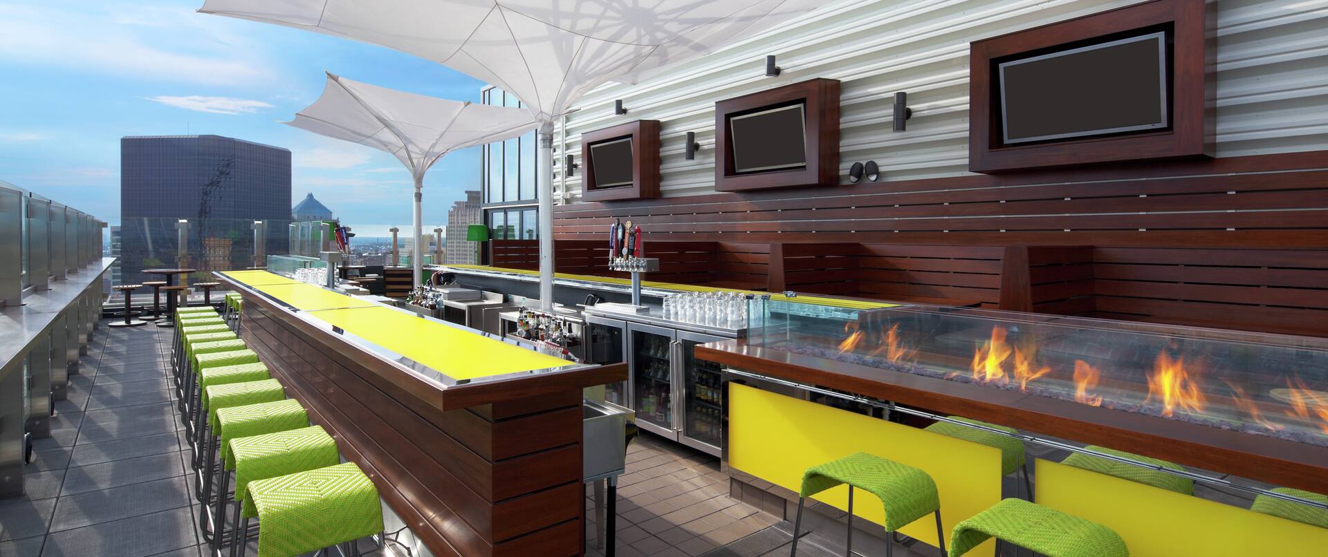 Three Sixty Rooftop Bar Outdoor Seating