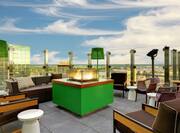360 Rooftop Bar Fire Pit by day