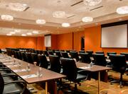 Ballroom Conference Setup with Two Projector Screens