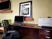 Business Center with Computer Station and Printer 