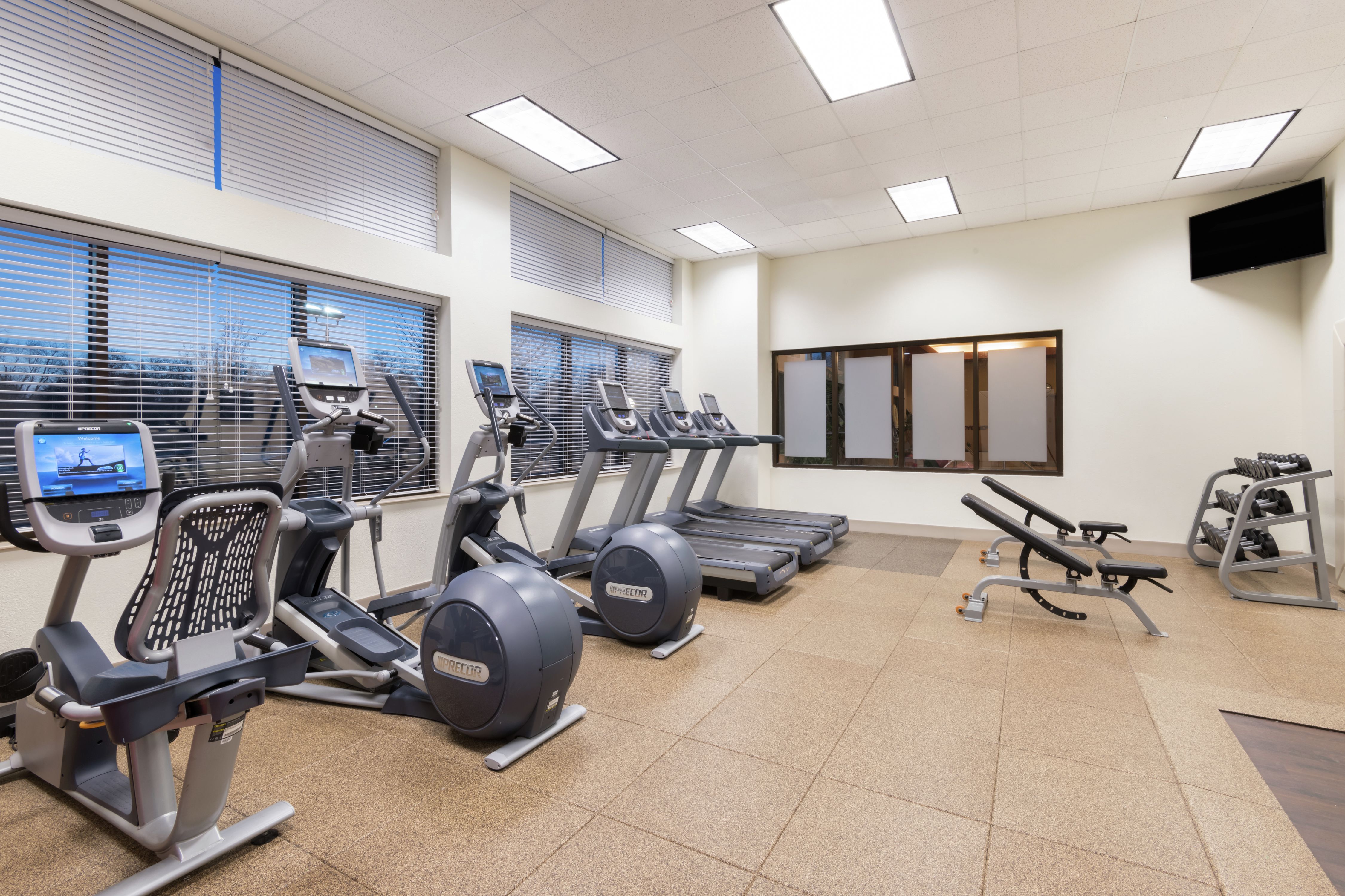 Fitness center with cardio machines 