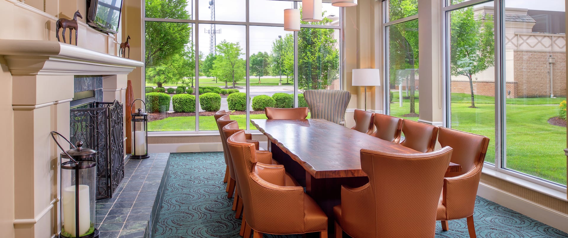 Seating for 10 at Table in Meeting Space 