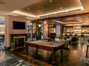 Pool Table and HDTV at The Folio Bar and Kitchen Restaurant