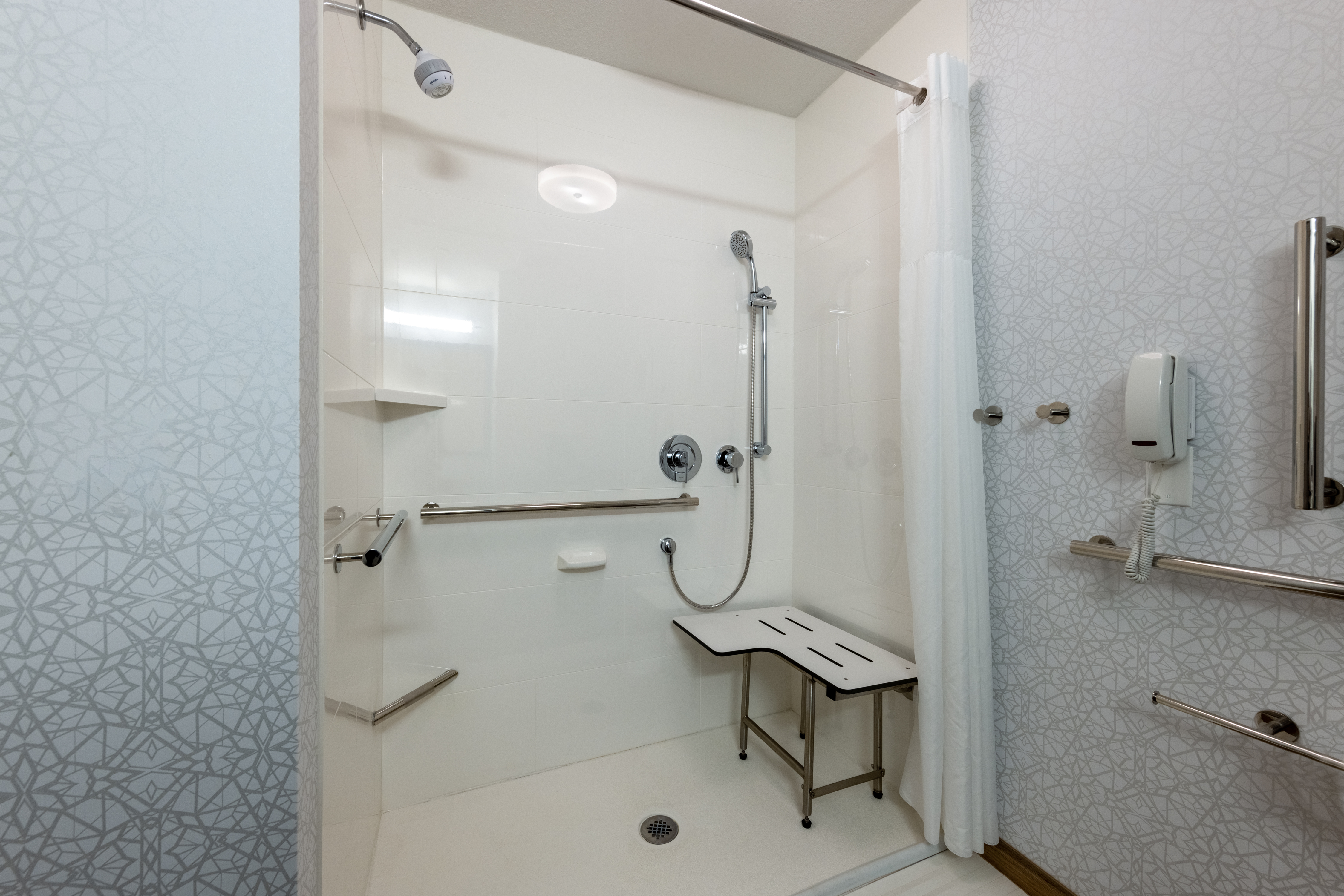 Accessible Bathroom With Roll In Shower