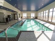 Indoor Pool area with handrail
