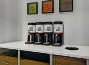 Coffee station with 4 machines