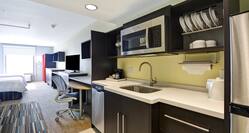 Kitchen and Work Desk in Queen Studio Suite