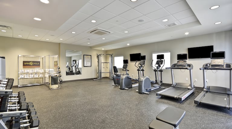 Fitness Room with Cardio Equipment